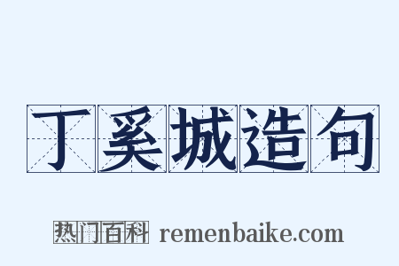 丁奚城造句是什么意思的图片